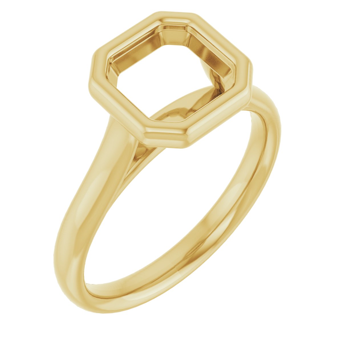 Bezel-Set Solitaire Engagement Ring