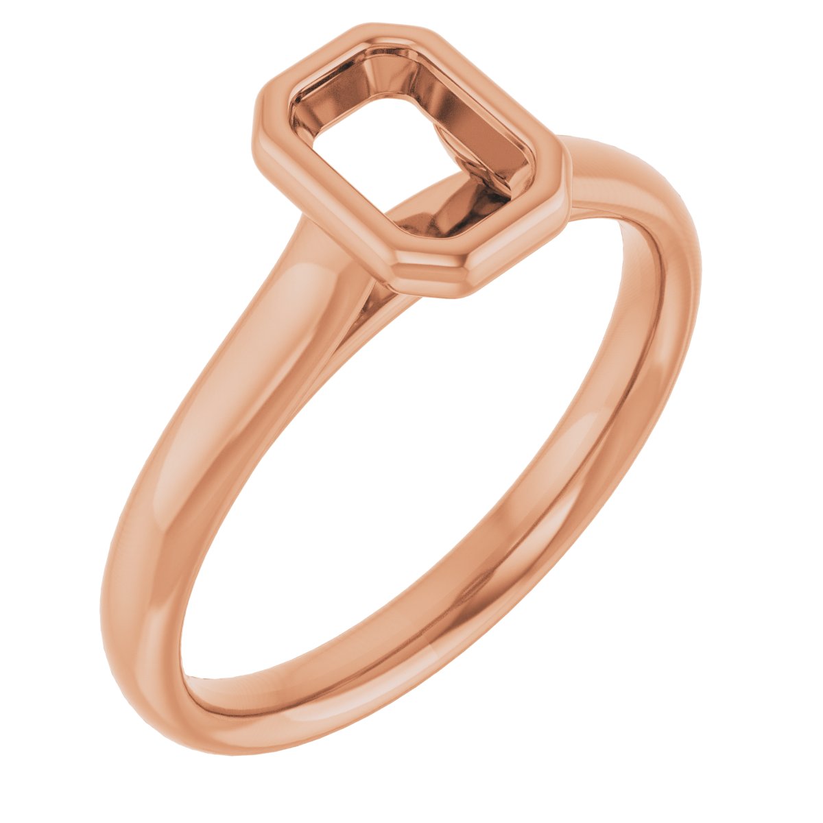 Bezel-Set Solitaire Engagement Ring