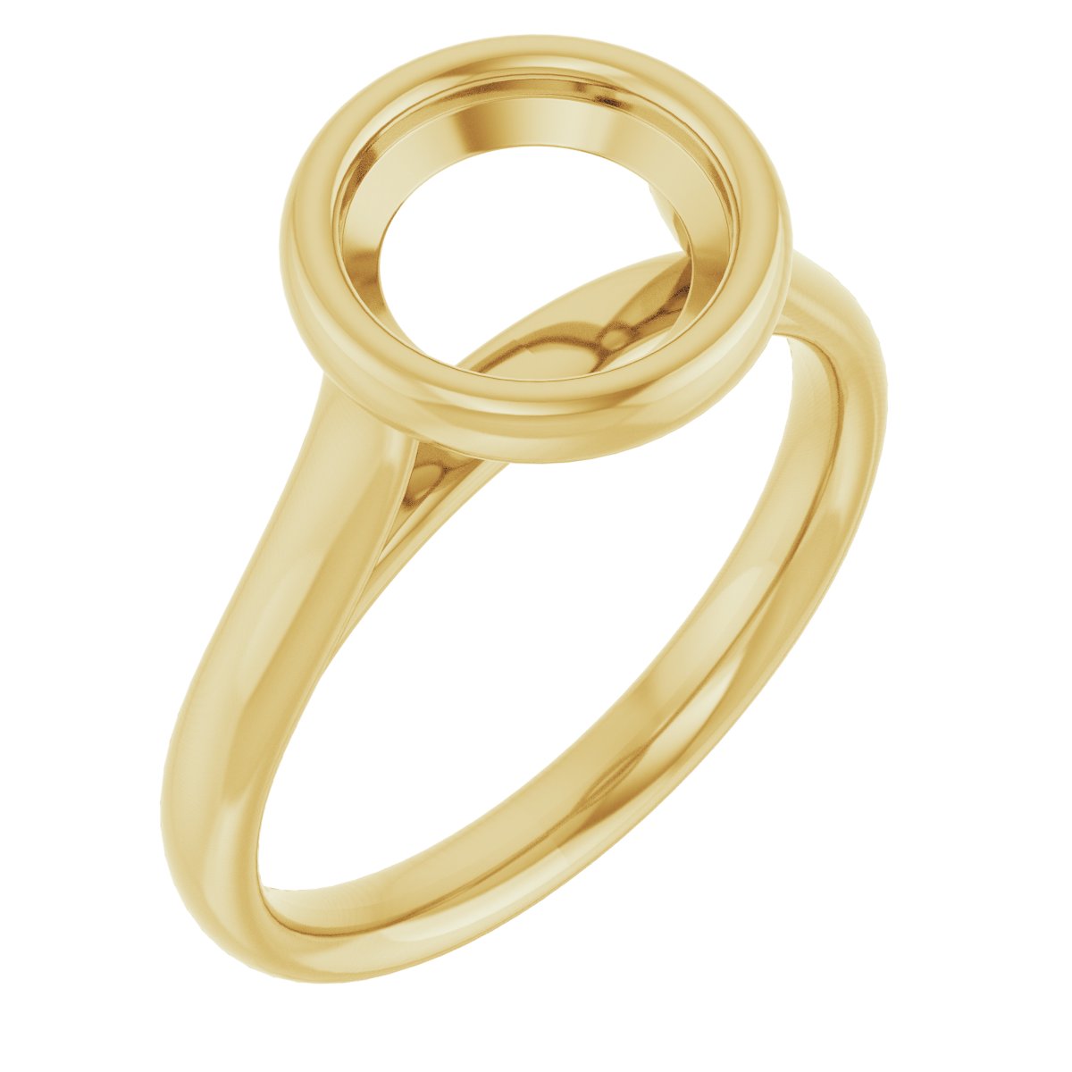 Bezel-Set Solitaire Engagement Ring