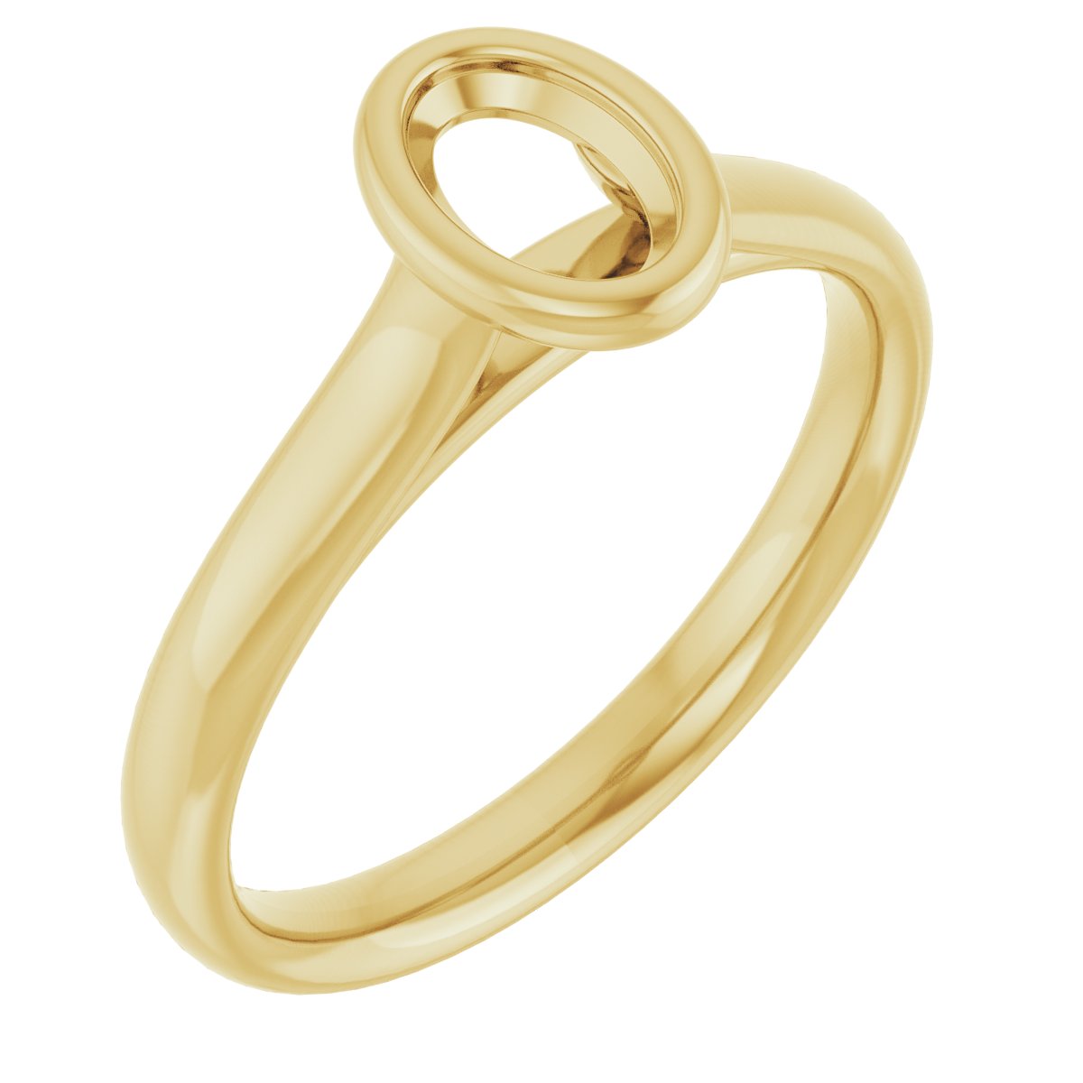 Bezel-Set Solitaire Engagement Ring