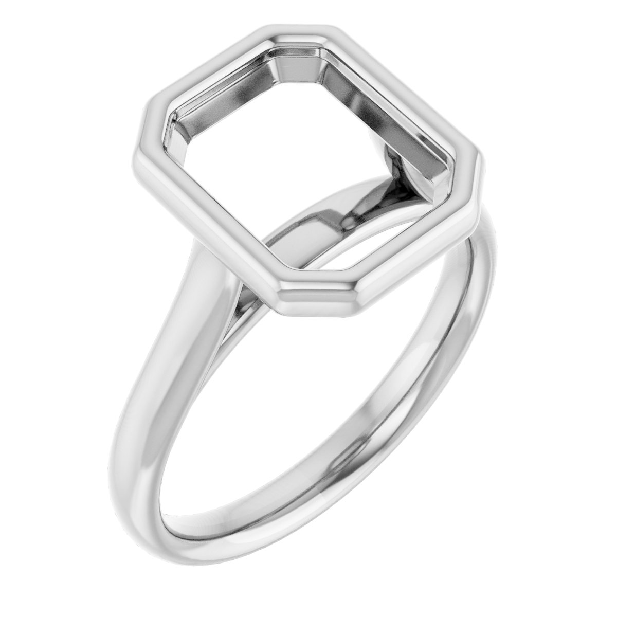 Bezel-Set Solitaire Engagement Ring
