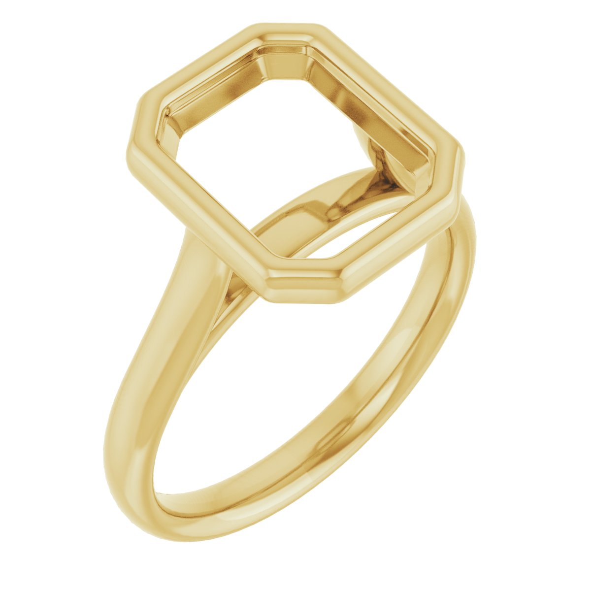 Bezel-Set Solitaire Engagement Ring