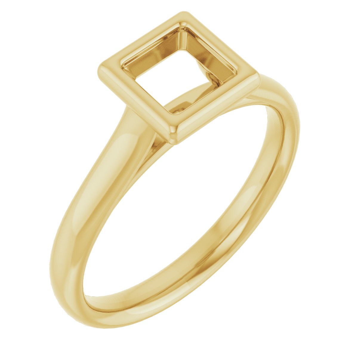 Bezel-Set Solitaire Engagement Ring