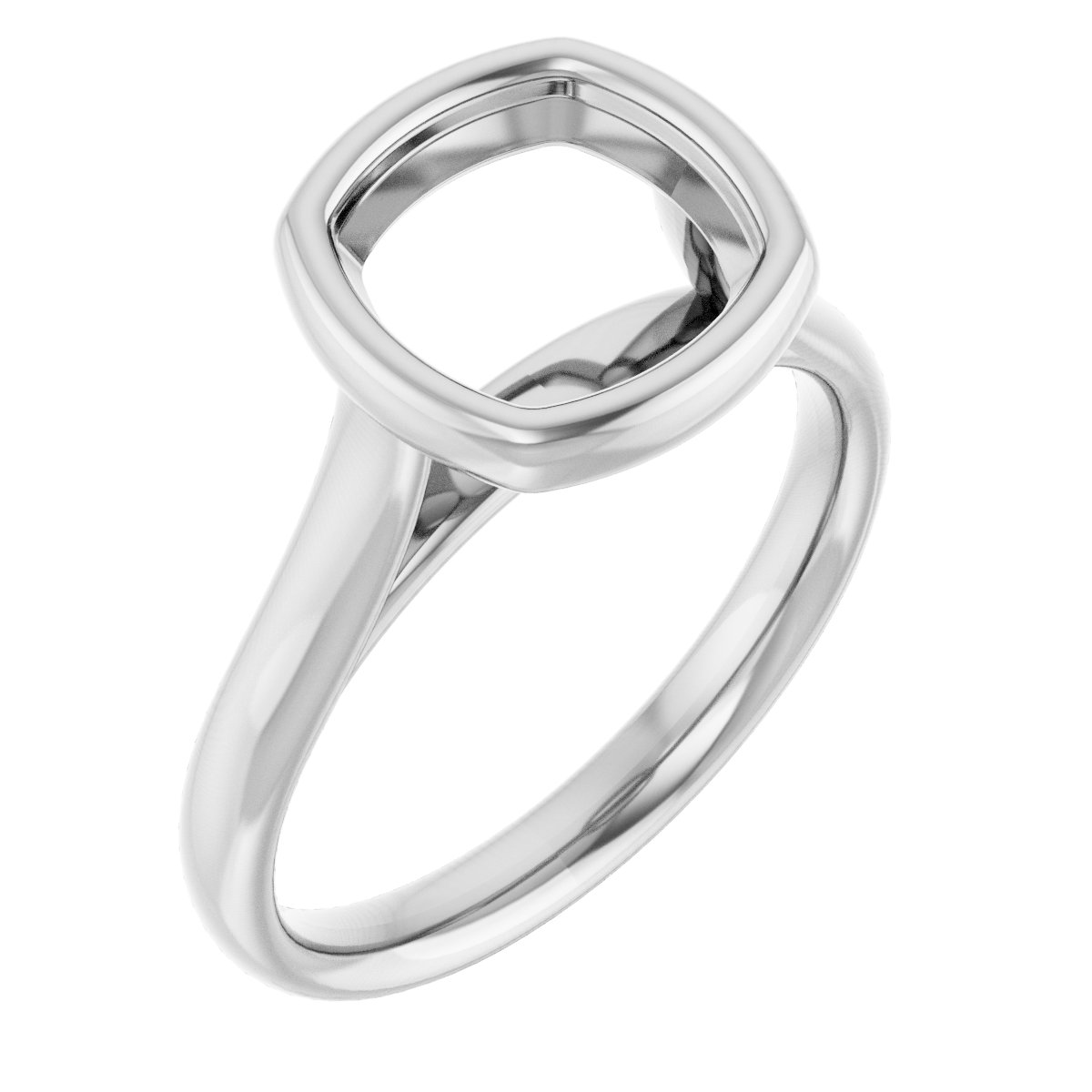 Bezel-Set Solitaire Engagement Ring