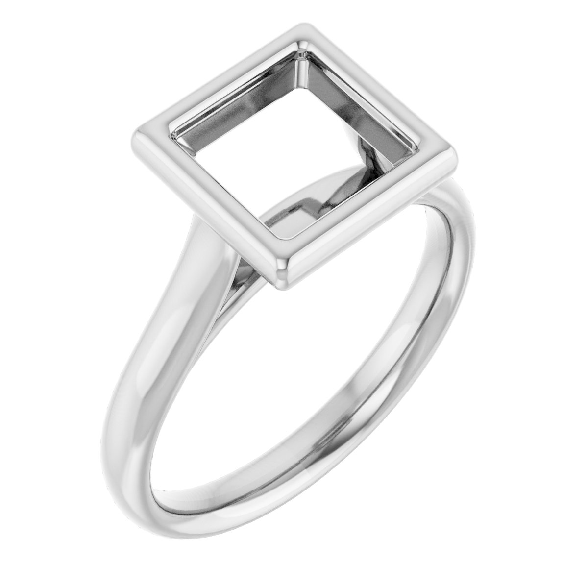 Bezel-Set Solitaire Engagement Ring