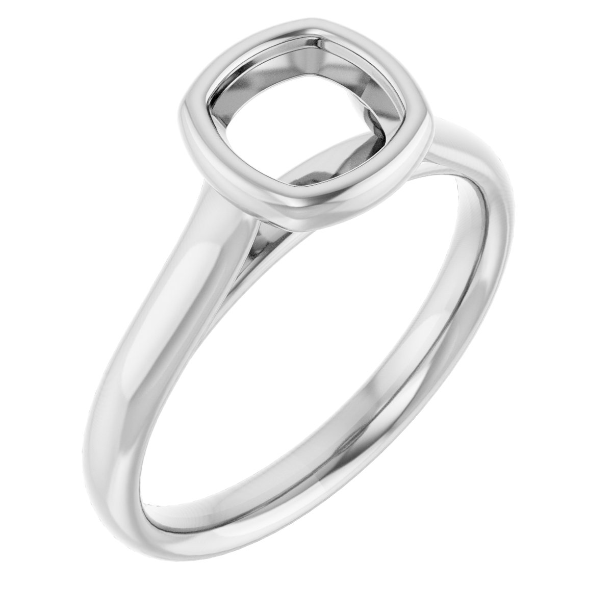 Bezel-Set Solitaire Engagement Ring
