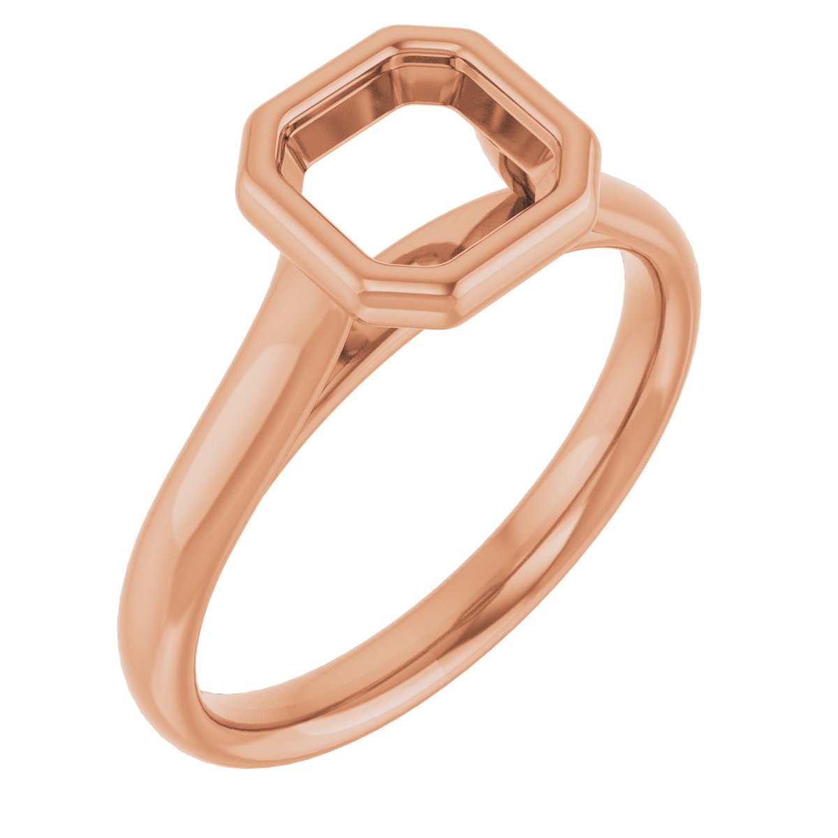 Bezel-Set Solitaire Engagement Ring