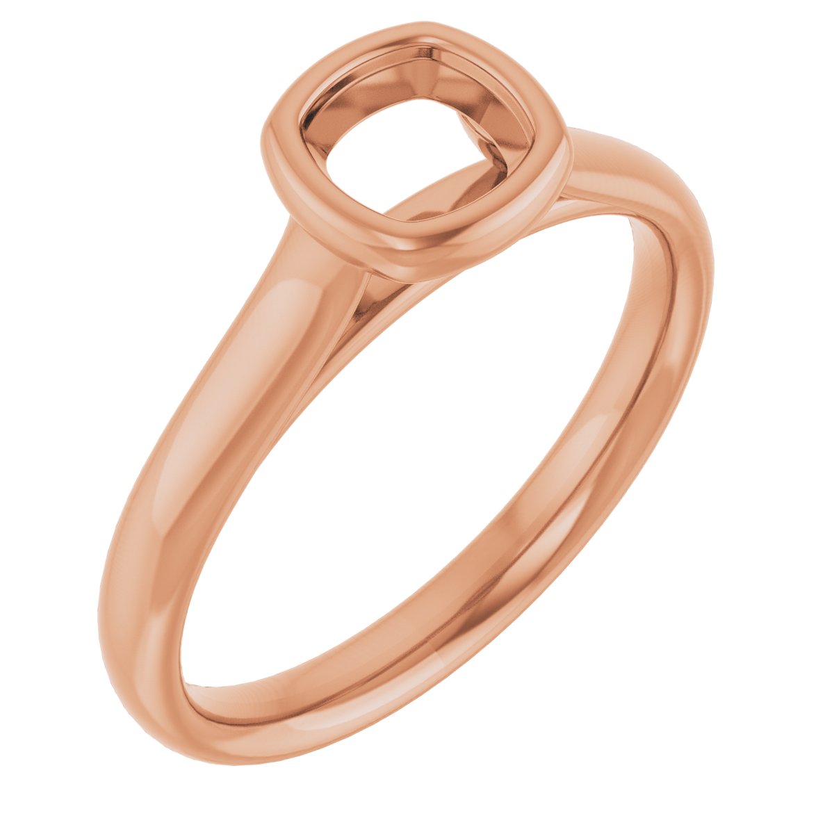 Bezel-Set Solitaire Engagement Ring