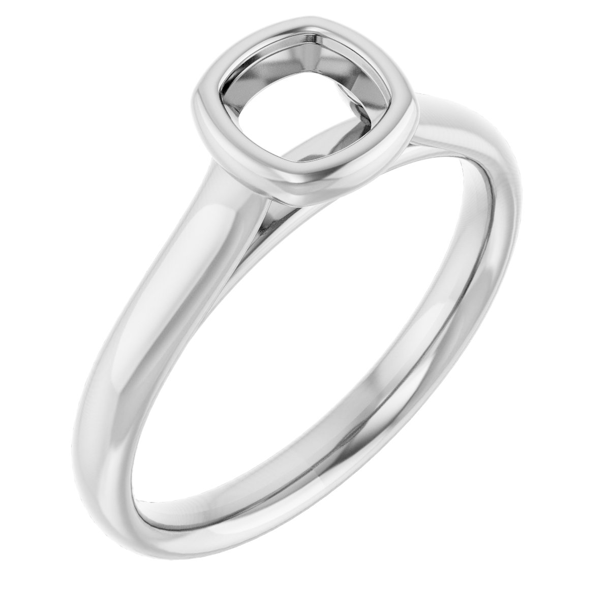 Bezel-Set Solitaire Engagement Ring