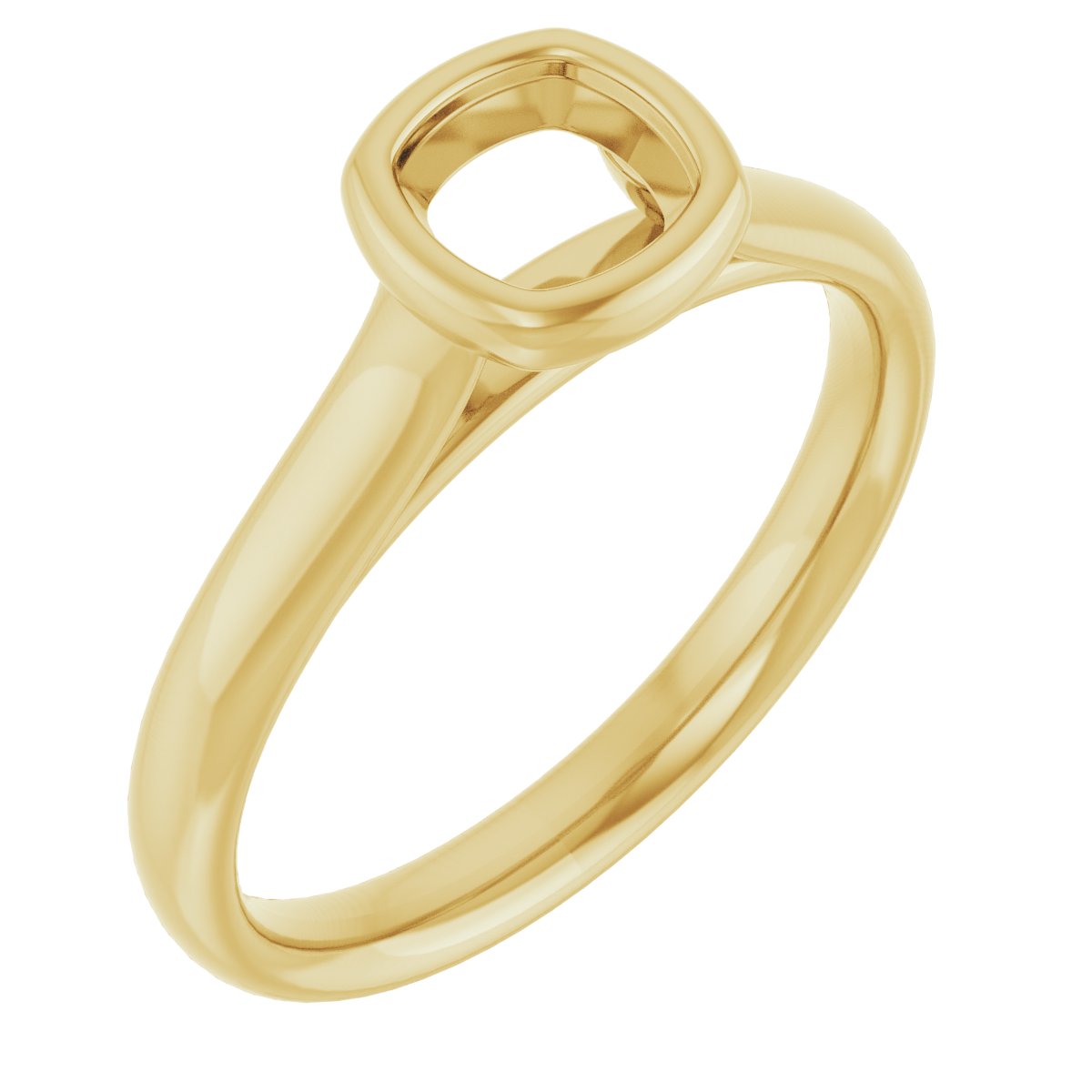Bezel-Set Solitaire Engagement Ring