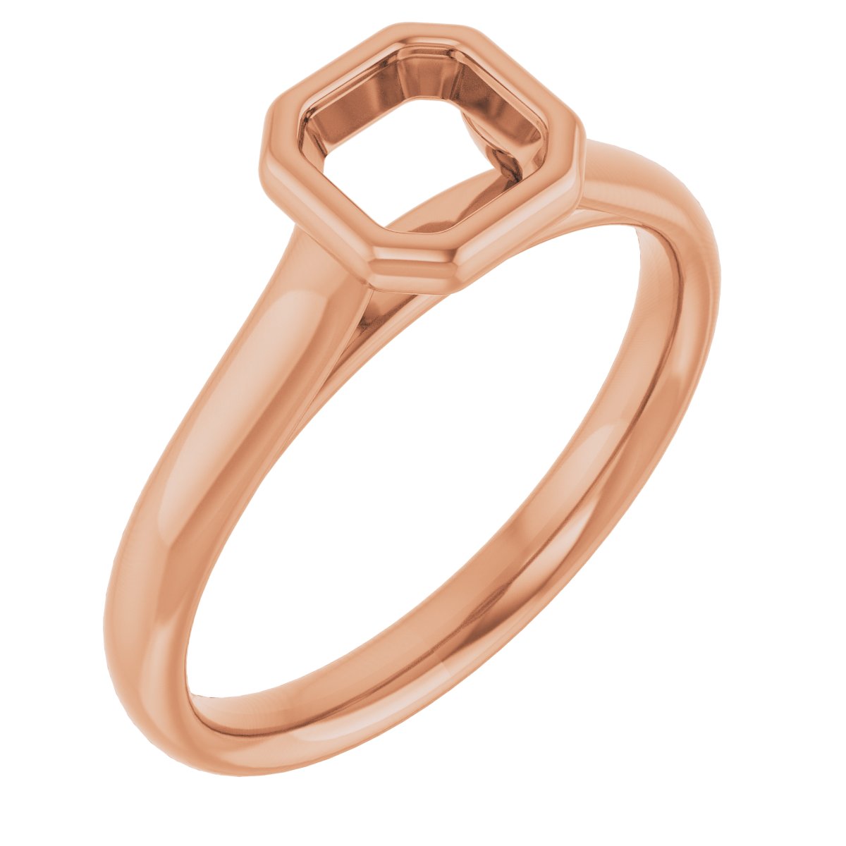 Bezel-Set Solitaire Engagement Ring