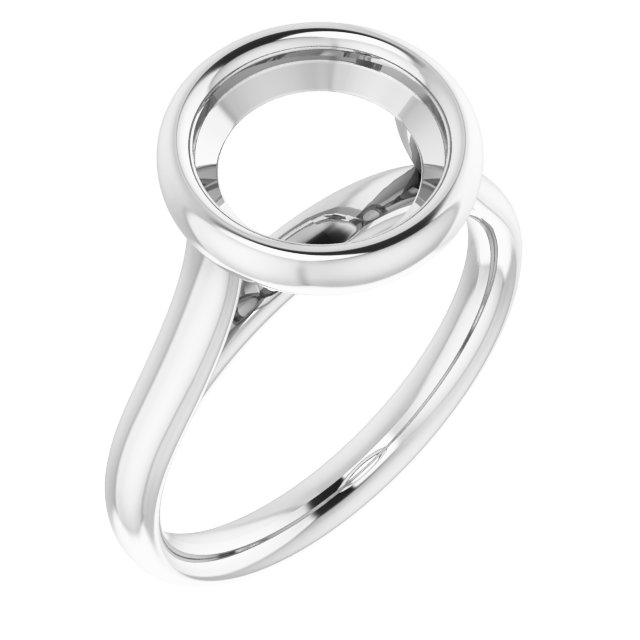Bezel-Set Solitaire Engagement Ring
