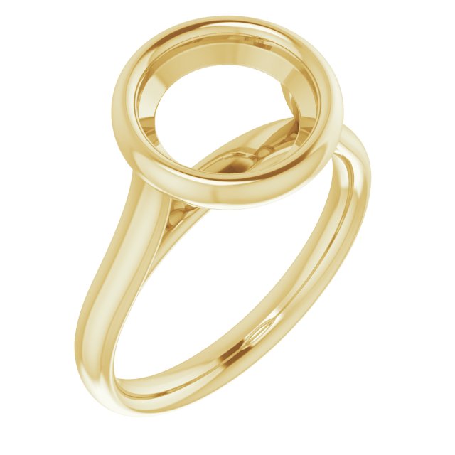 Bezel-Set Solitaire Engagement Ring