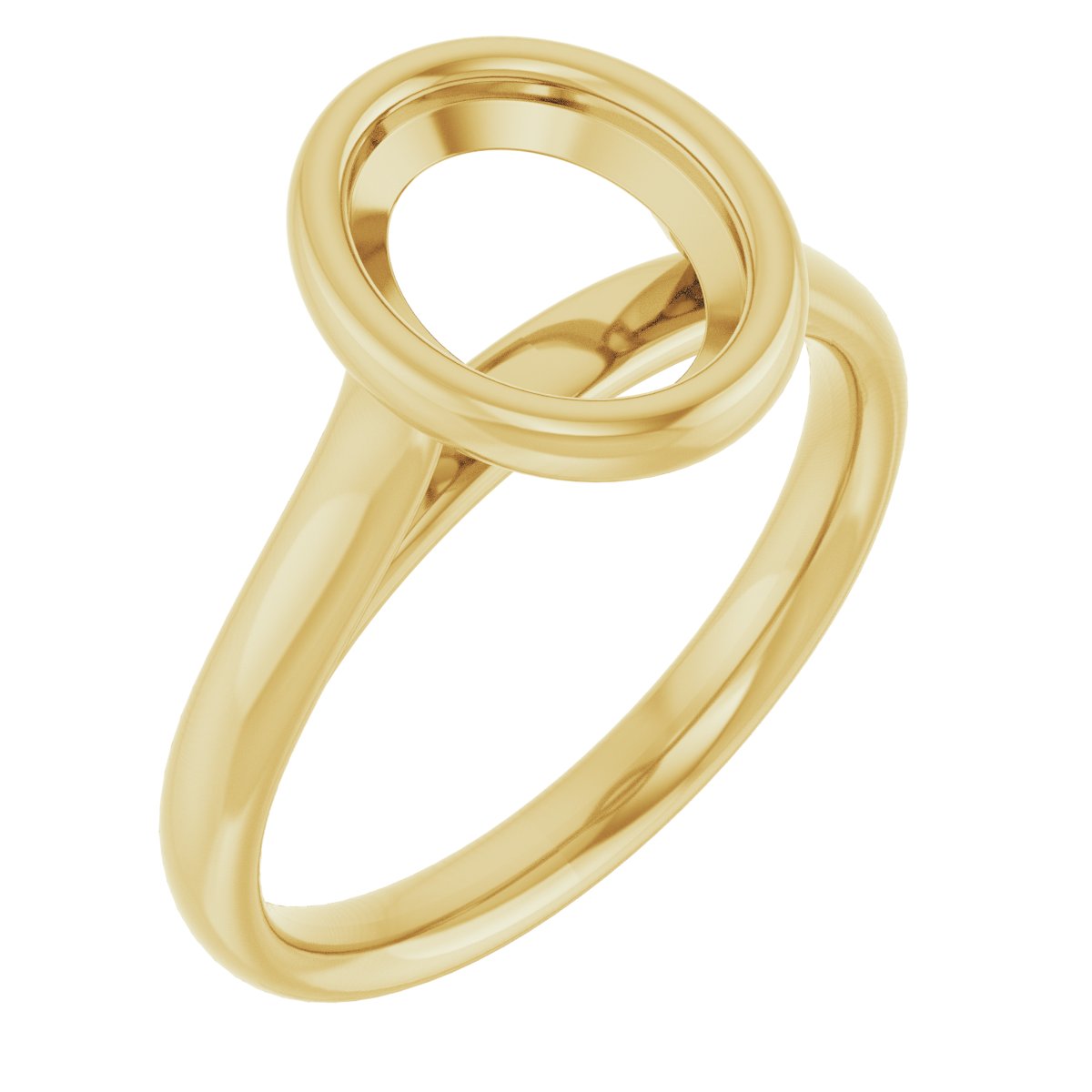 Bezel-Set Solitaire Engagement Ring