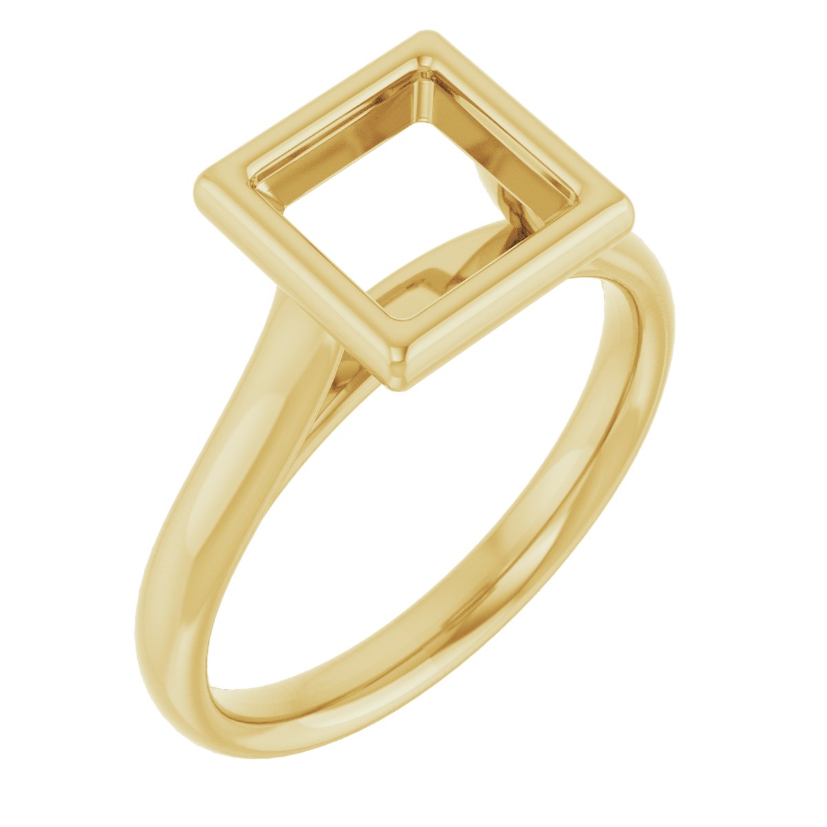 Bezel-Set Solitaire Engagement Ring
