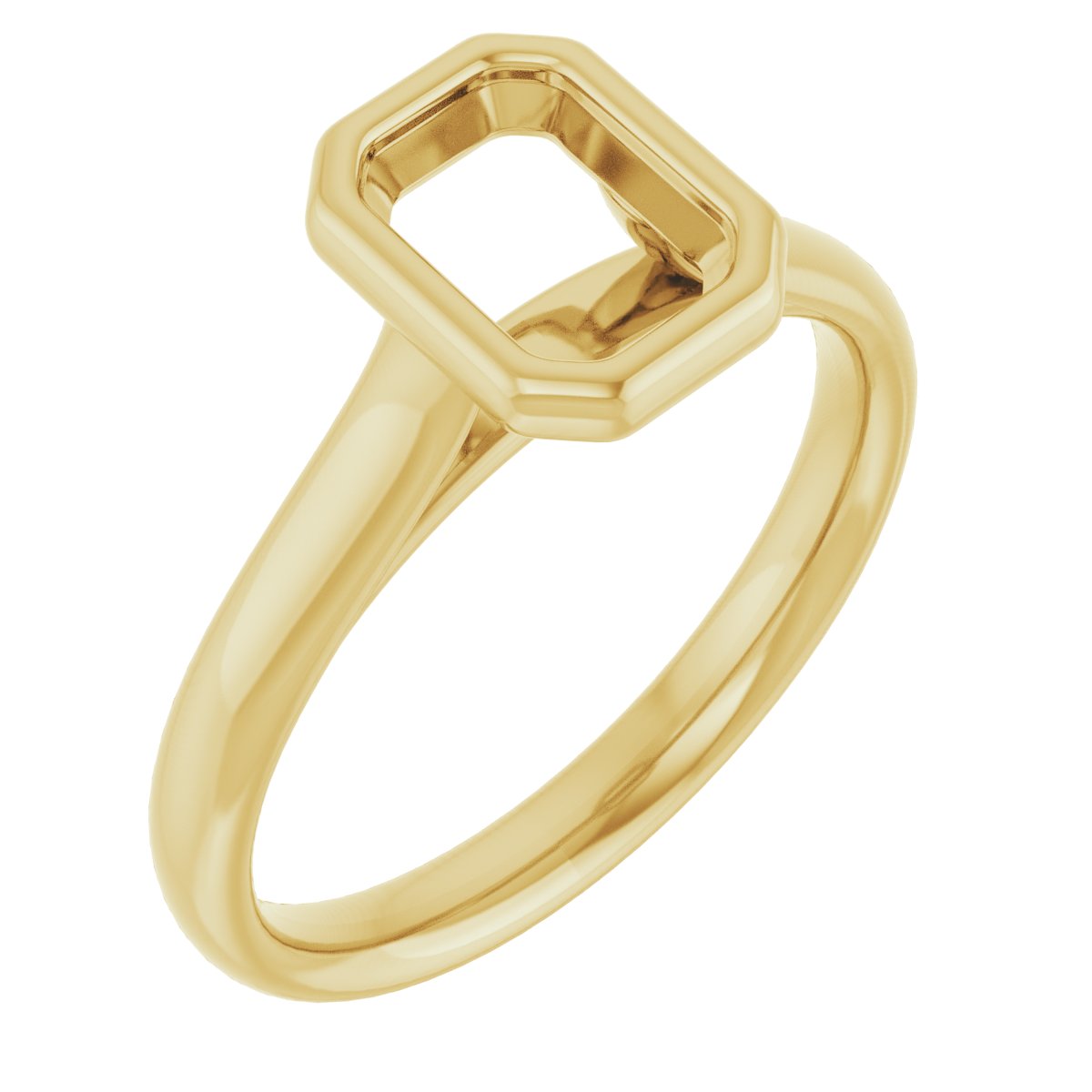 Bezel-Set Solitaire Engagement Ring