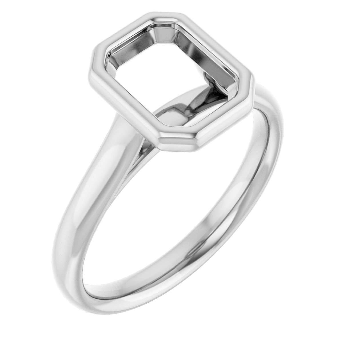Bezel-Set Solitaire Engagement Ring