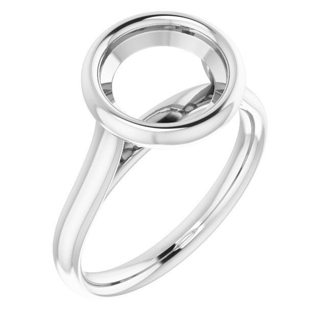 Bezel-Set Solitaire Engagement Ring
