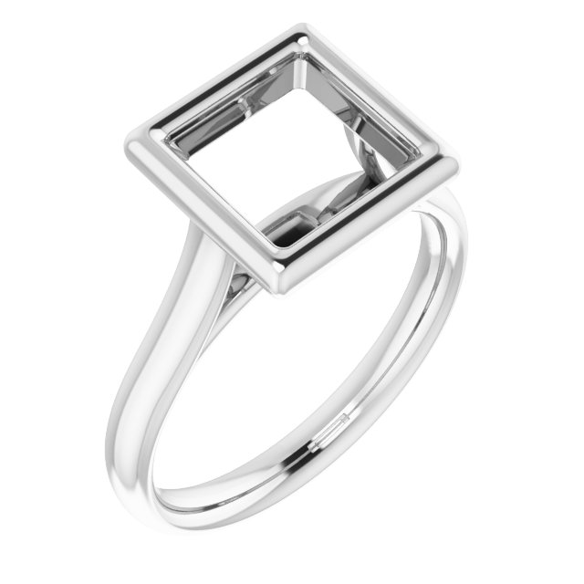 Bezel-Set Solitaire Engagement Ring