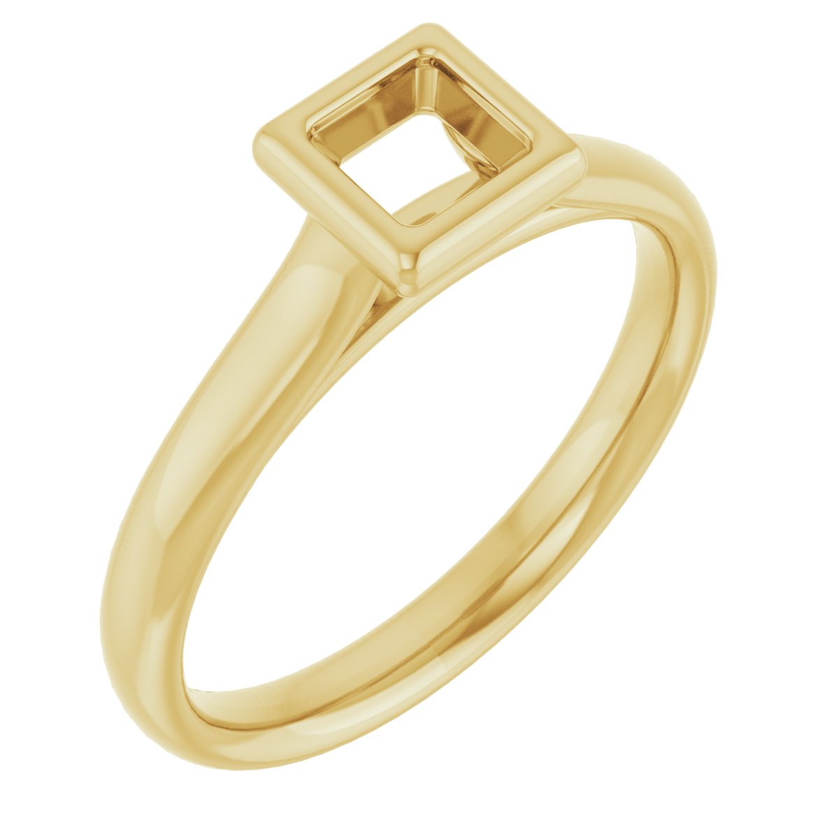 Bezel-Set Solitaire Engagement Ring