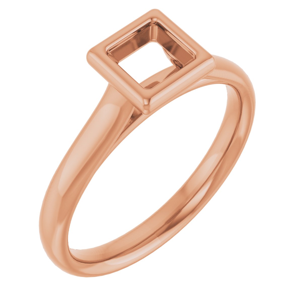 Bezel-Set Solitaire Engagement Ring