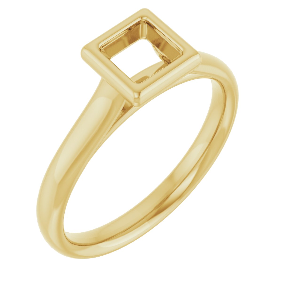 Bezel-Set Solitaire Engagement Ring