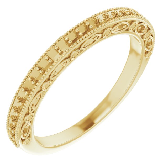 14K Yellow 1/3 CTW Natural Diamond Matching Band 