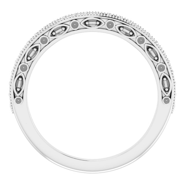Continuum Sterling Silver Vintage-Inspired Matching Band Mounting 