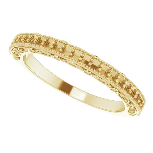 14K Yellow 1/3 CTW Diamond Matching Band 