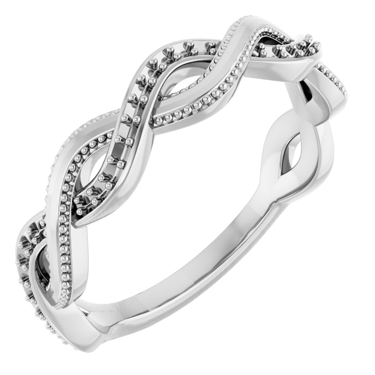 14K White 1/8 CTW Diamond Anniversary Band  