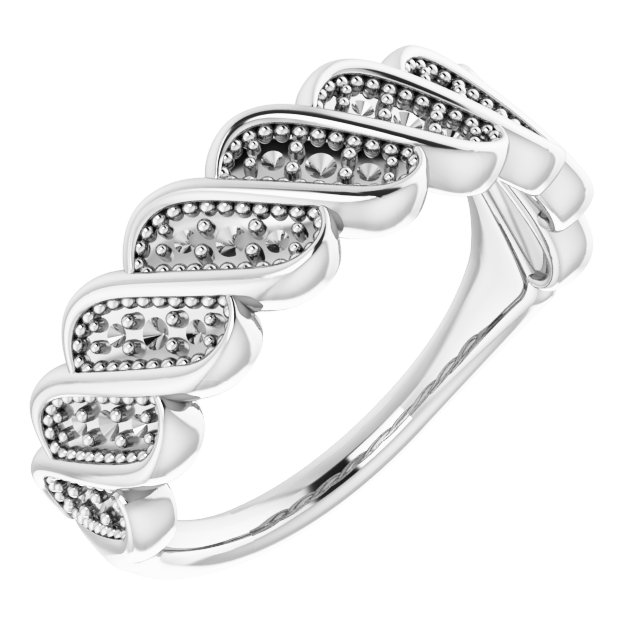 14K White 1/4 CTW Diamond Stackable Ring  