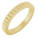 14K Yellow 2.5 mm Grooved Band Size 4