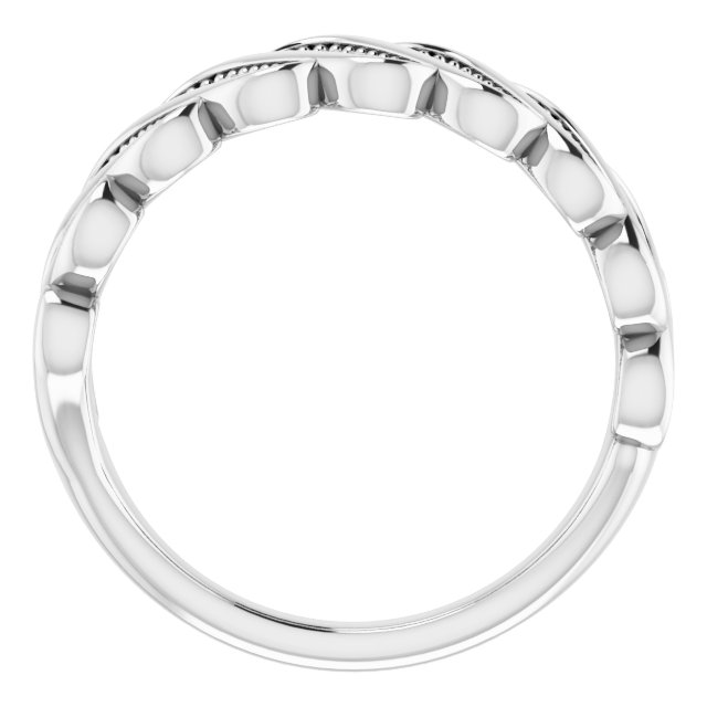 14K White 1/4 CTW Diamond Stackable Ring  