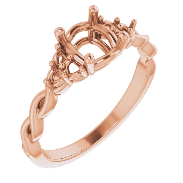 Accented Infinity-Inspired Engagement Ring or Band