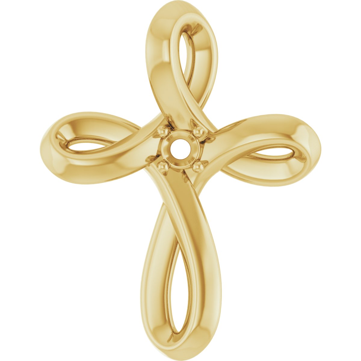 Solitaire Cross Necklace or Pendant
