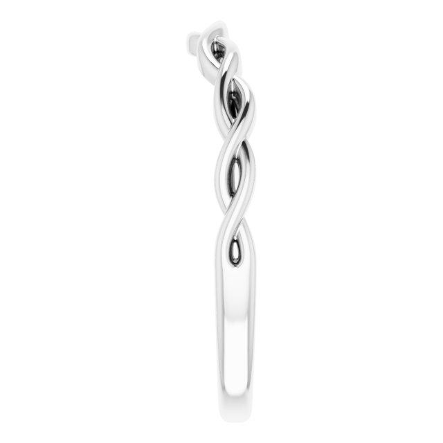 14K White Gold Band  