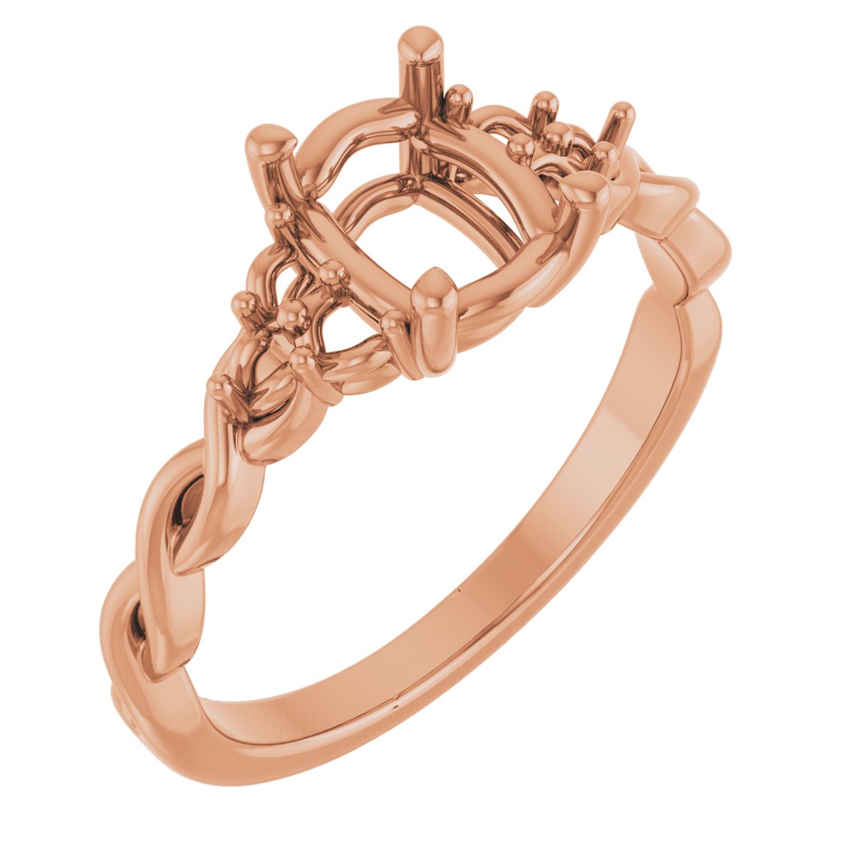 Accented Infinity-Inspired Engagement Ring or Band