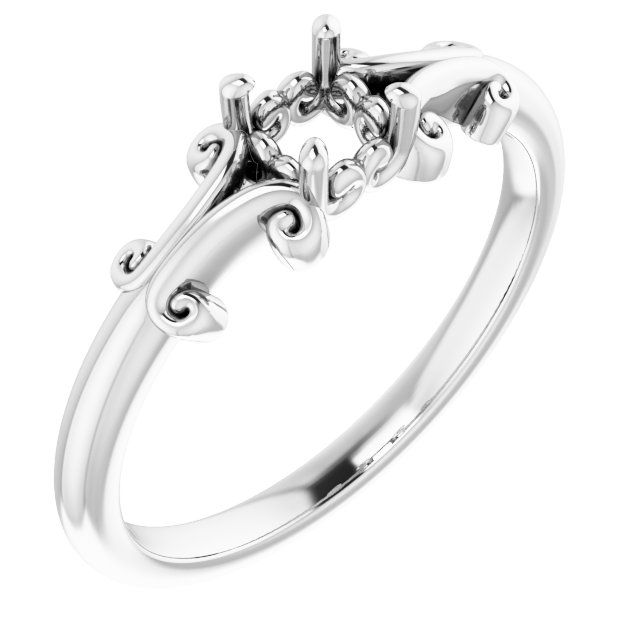 Sculptural Solitaire Ring
