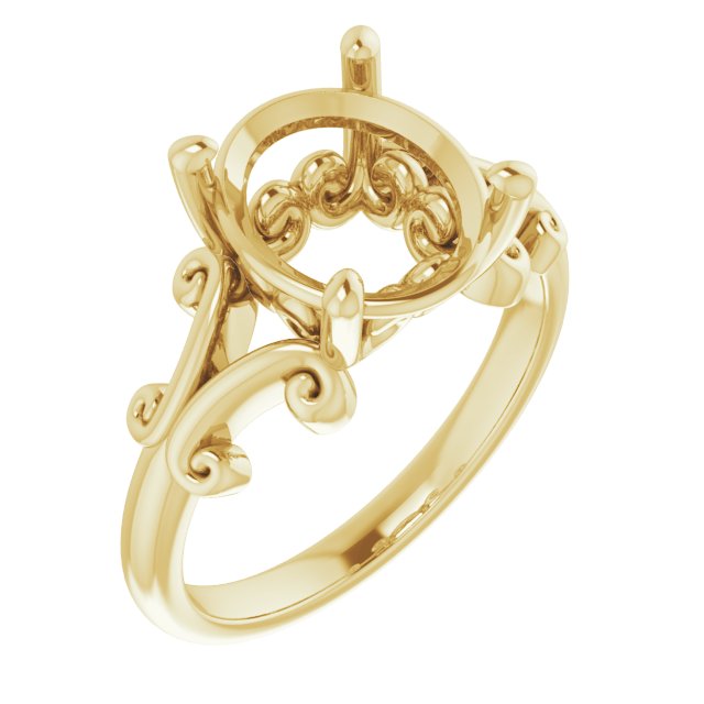 Sculptural Solitaire Ring