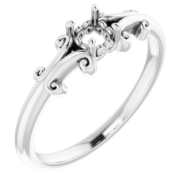Sculptural Solitaire Ring