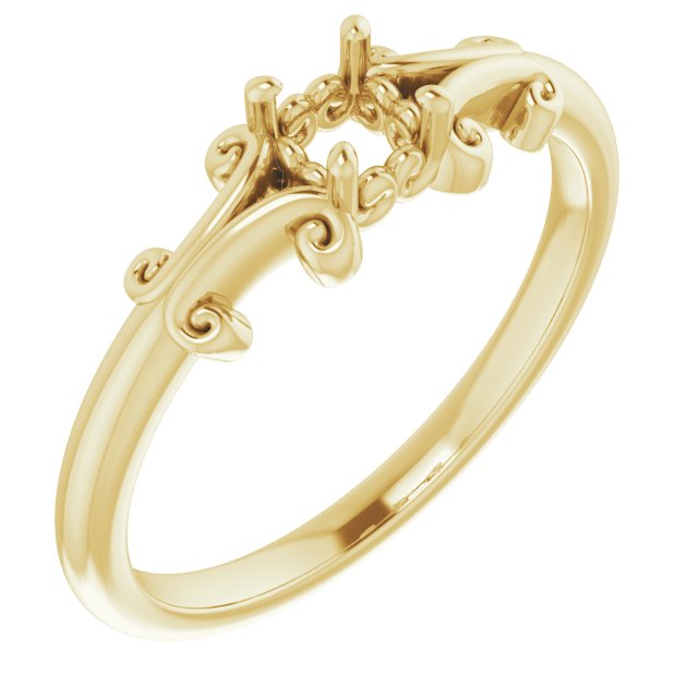 Sculptural Solitaire Ring
