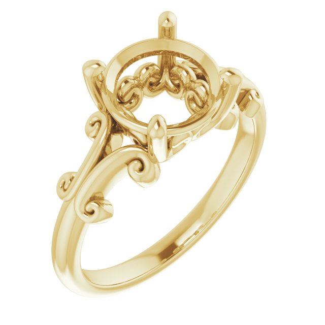 Sculptural Solitaire Ring