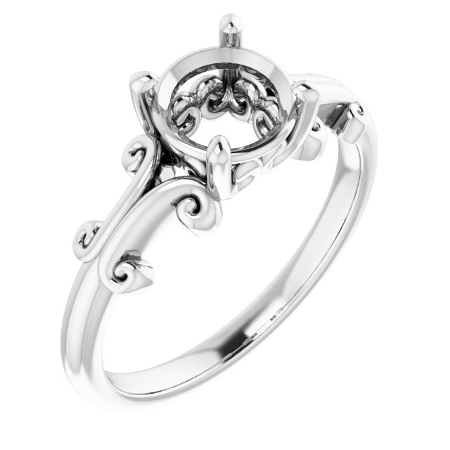 Sculptural Solitaire Ring