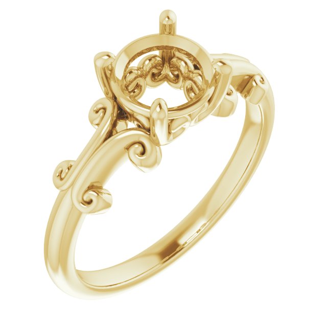 Sculptural Solitaire Ring