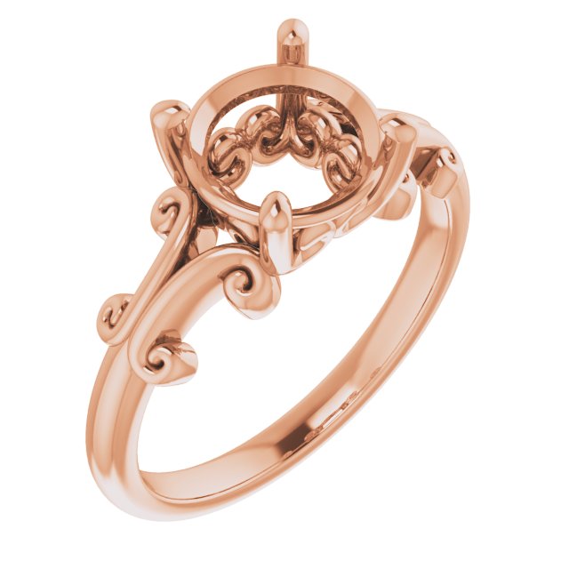 Sculptural Solitaire Ring