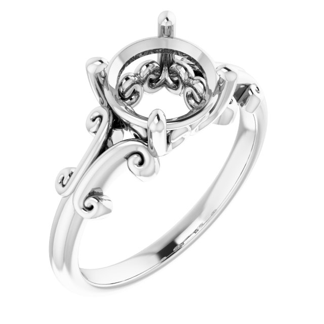 Sculptural Solitaire Ring