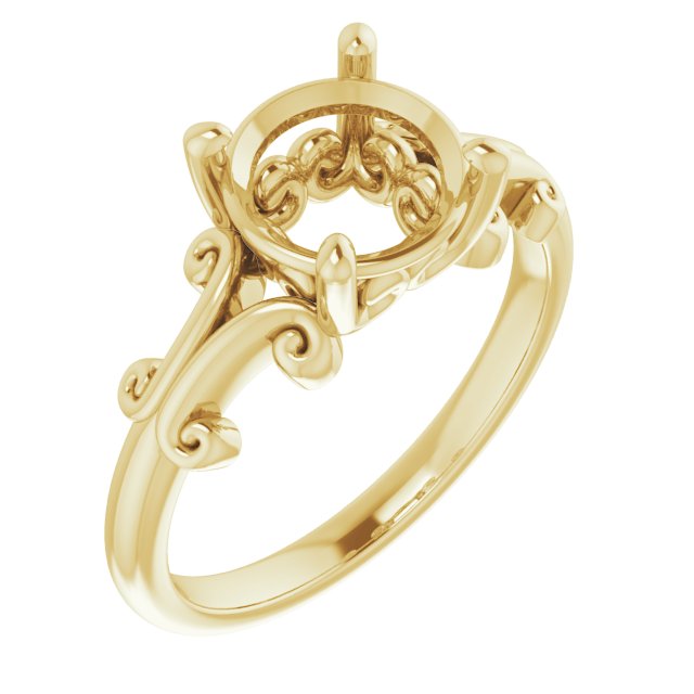 Sculptural Solitaire Ring