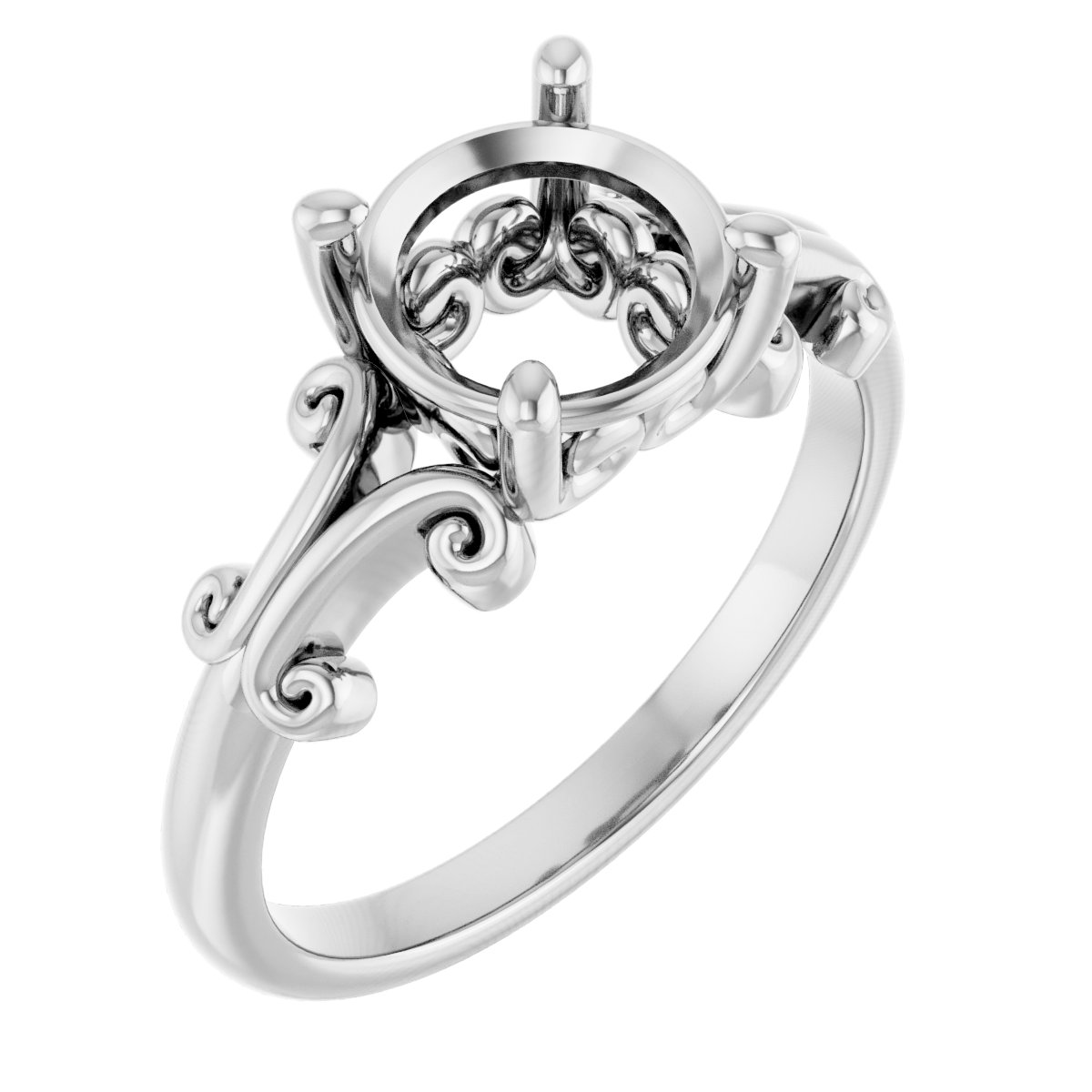 Sculptural Solitaire Ring