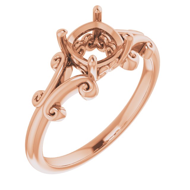 Sculptural Solitaire Ring