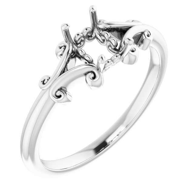 Sculptural Solitaire Ring